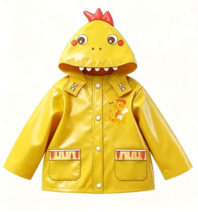 Cute Dinosaur Playful Raincoat, Cute Dinosaur Playful Raincoat