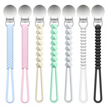 Silicone Pacifier Clip  older, Silicone pacifier clip holder for baby  to hold pacifiers, gum and small toys