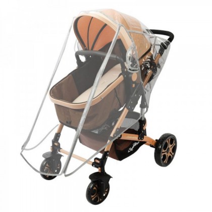 Baby Stroller Rain Cover, Baby stroller rain cover wind cover transparent Eva raincover