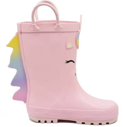 Children's Rain Boots With Floral Pattern, Children's Rain Boots With Floral Pattern
